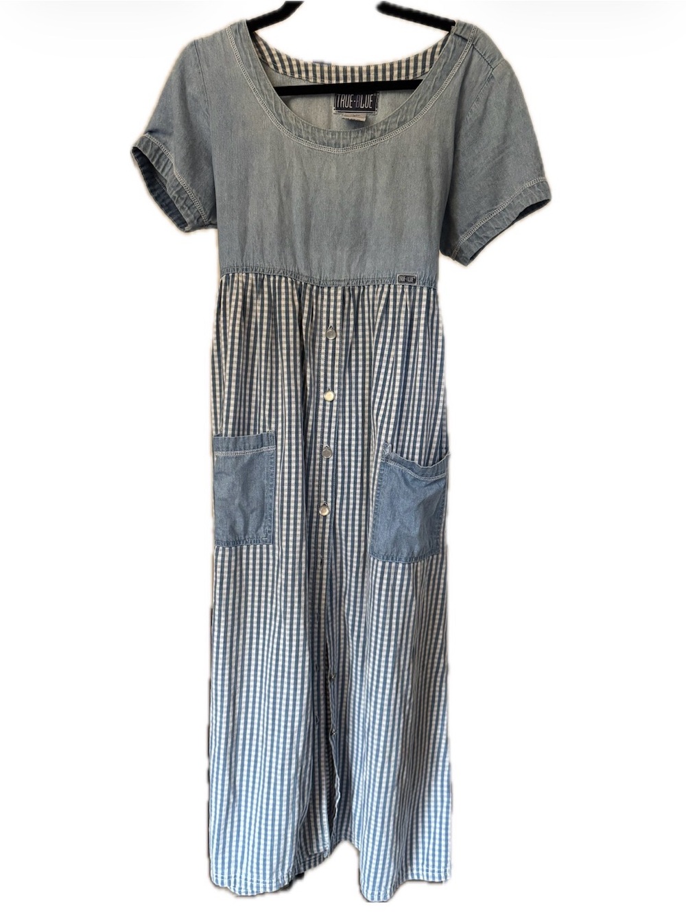 VTG cotton maxi dress with buttons